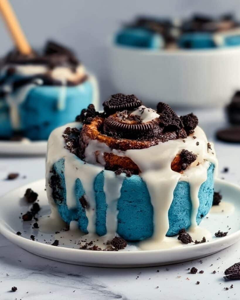 Cookie Monster Cinnamon Rolls Recipe