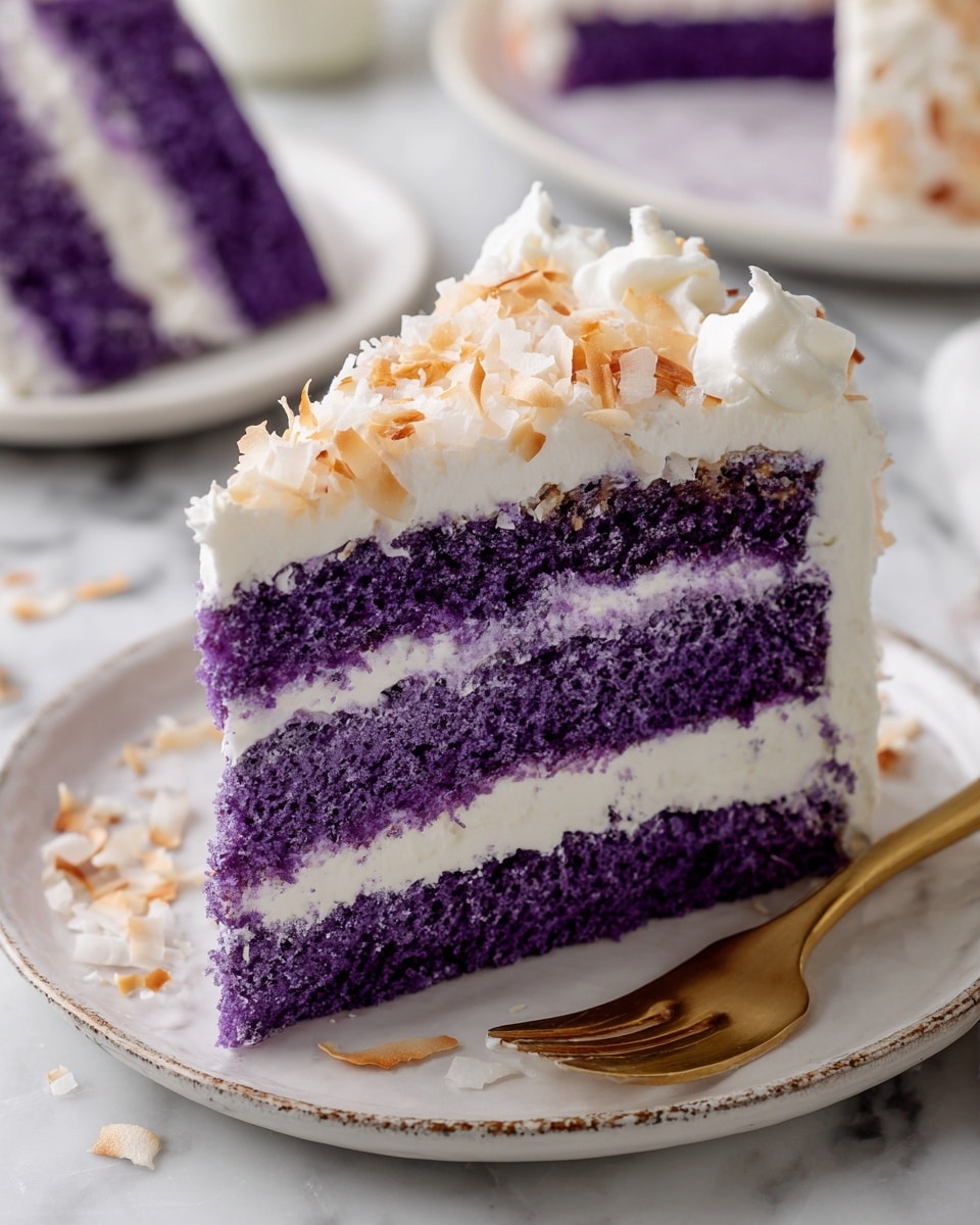 Ube Coconut Cake Recipe - Recipe Image