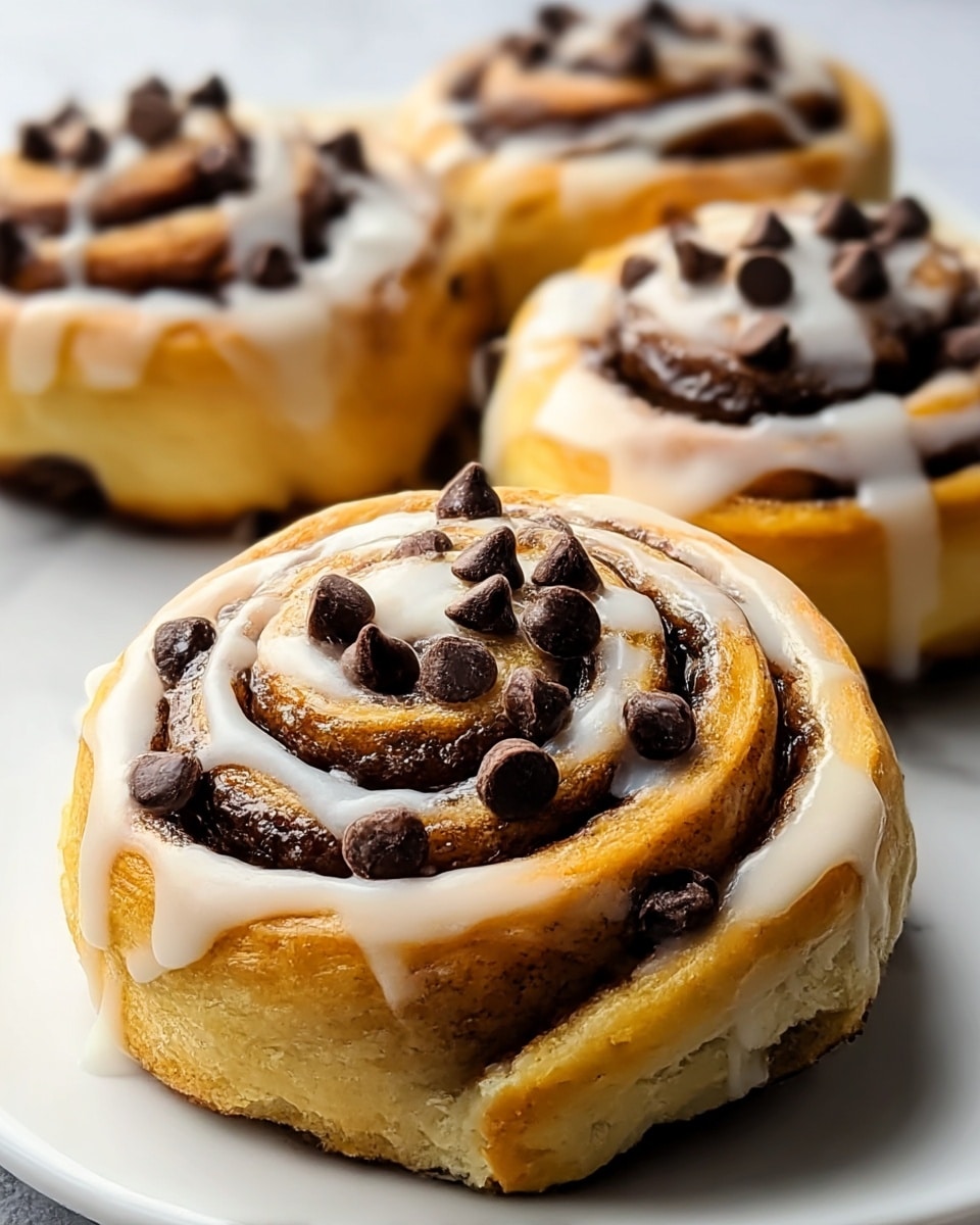 Chocolate Chip Cookie Stuffed Cinnamon Rolls Recipe - Recipe Image
