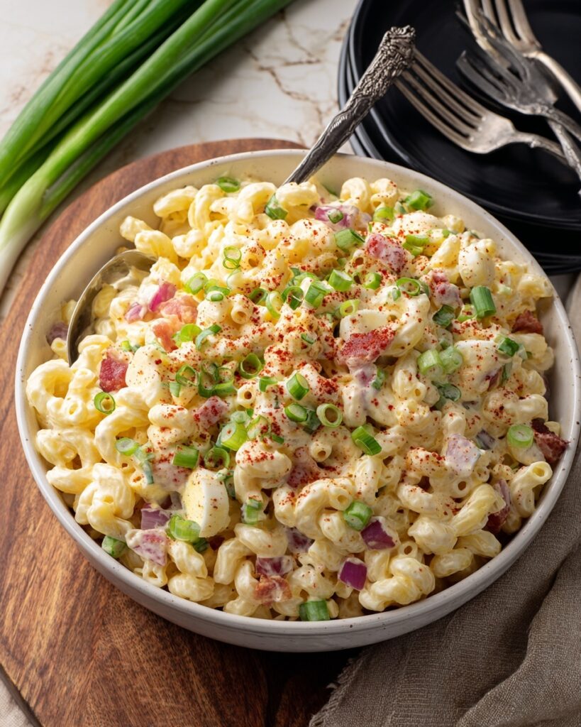 Creamy Deviled Egg Pasta Salad Recipe