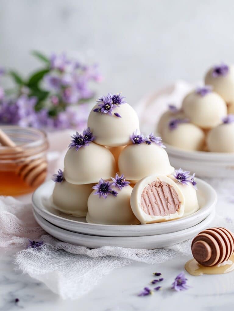 Honey Lavender White Chocolate Truffles Recipe