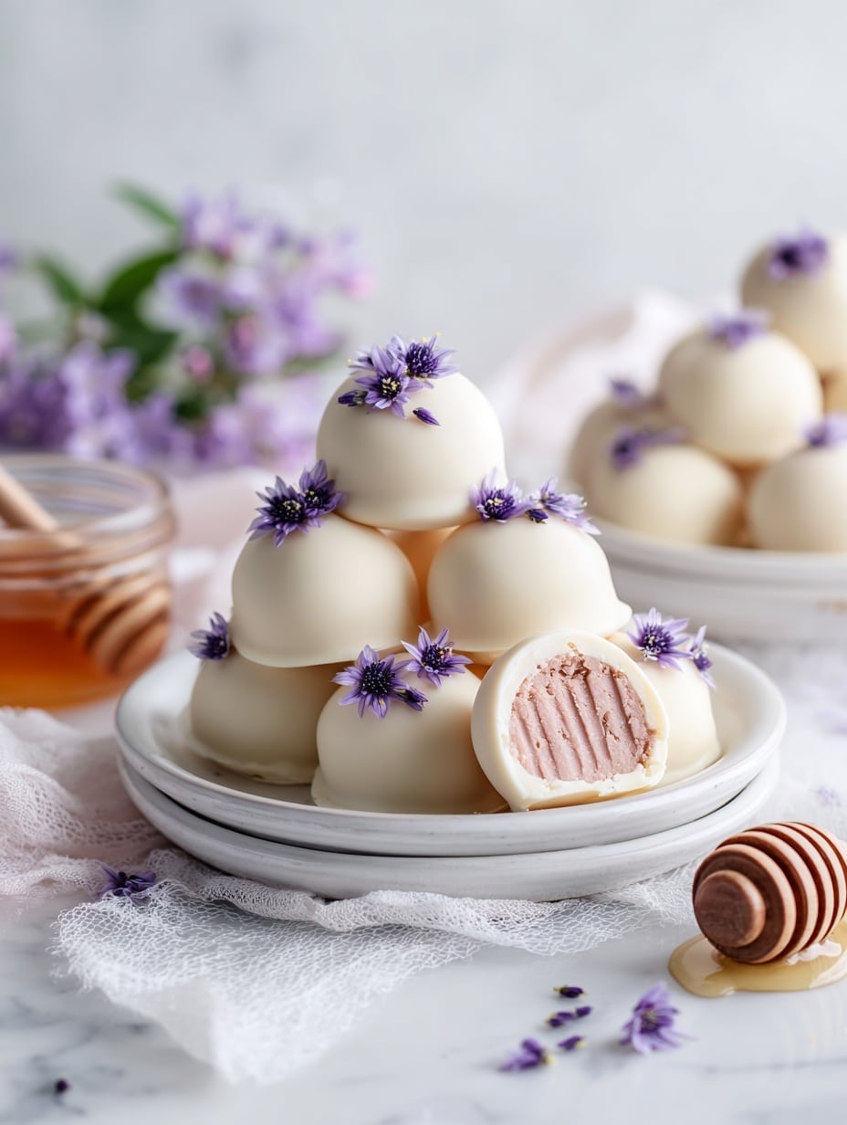 Honey Lavender White Chocolate Truffles Recipe