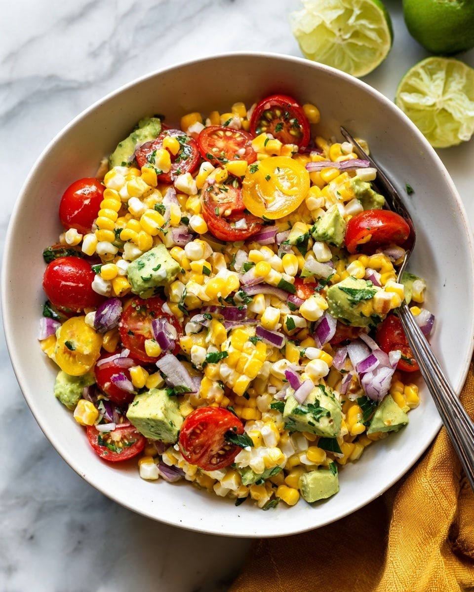 Summer Corn Salad with Avocado Recipe - Recipe Image