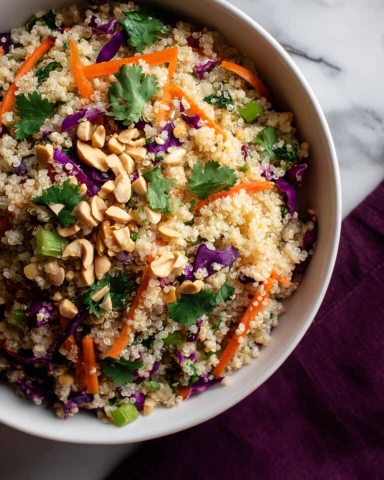 Crunchy Thai Peanut & Quinoa Salad Perfect for Meal Prep Recipe