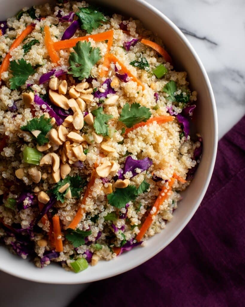 Crunchy Thai Peanut & Quinoa Salad Perfect for Meal Prep Recipe